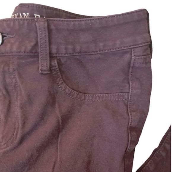 American Eagle Maroon Jeggings - Picture 2 of 6